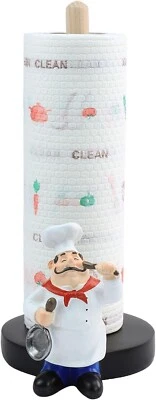 Toallero de papel estilo chef | Decoración de resina para cocina, cafetería y panadería Foto 1 de 4