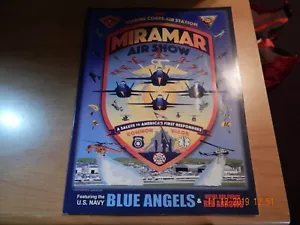 MCAS MIRAMAR AIR SHOW SEPT 2019 US NAVY BLUE ANGELS OFFICIAL PROGRAM NEW - Picture 1 of 3