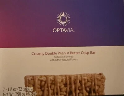 Creamy Double Peanutbutter Crisp Optavia 7 Bar 3/26 *BESTPRICEONEBAY* FREE SHIP - Image 1 of 2