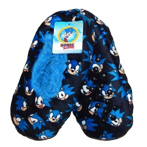 SONIC the HEDGEHOG SEGA Pantofole Babba Fuzzy per bambini taglia S/M (8-13) o M/L (13-4) - Foto 1 di 1