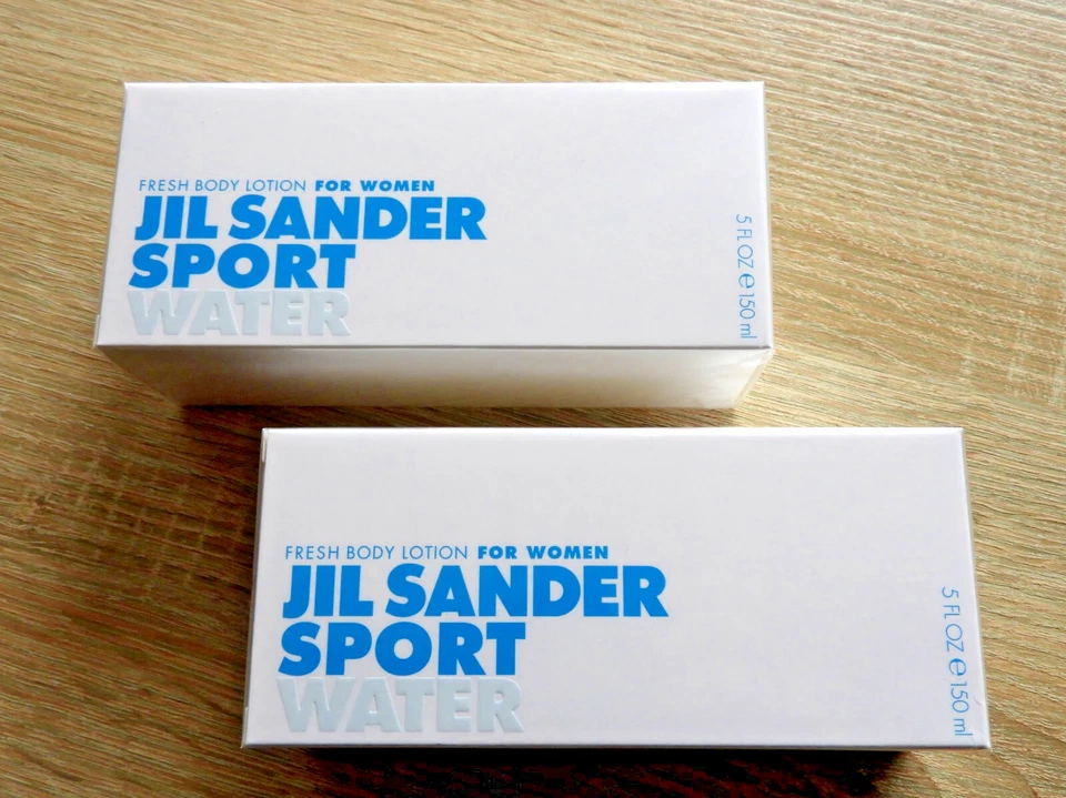 Jil Sander Sport Water for Women 2 x 150 ml Fresh Body Lotion - Neu in Folie