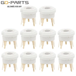 7Pin B7G Ceramic Electron Tube Socket For 6J1,6J2,6Z4,6X4 PCB Mount Gold Plated - Picture 1 of 4