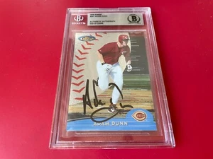 Tarjeta Adam Dunn Reds 2000 Topps Finest firmada automática Beckett certificado de autenticidad BAS - Imagen 1 de 2