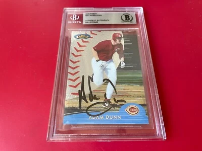 Adam Dunn Reds 2000 Topps Melhor Cartão Assinado Auto Beckett BAS CERTIFICADO DE AUTENTICIDADE - Imagem 1 de 2