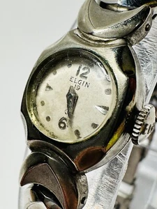 VINTAGE WOMEN'S ELGIN 19 COCKTAIL WATCH NON WORKING FOR PARTS OR REPAIR F1 - Picture 1 of 10