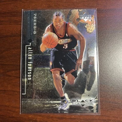 ALLEN IVERSON, 1998-99 UD BLACK DIAMOND #66 Philadelphia 76ers - Image 1 of 2