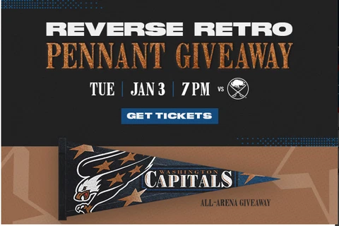 Washington Capitals Reverse Retro 2.0 Pennant - New! In hand! Cover