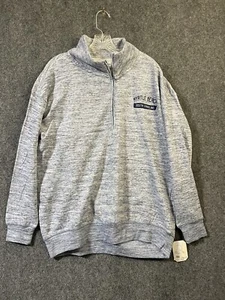 Myrtle Beach South Carolina 1/4 Zip Fleece Pullover Heather Blue Gray Large - Picture 1 of 6