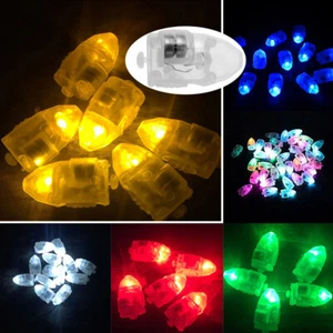 10x LED Balloon Bullet Switch Light Bulb Paper Lantern DIY Colorful Decor RK810 - Picture 1 of 17