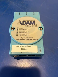 12624 Adam 6520 5 puertos industrial 10/100 mbps Ethernet conmutador adquisición de datos mo - Imagen 1 de 4