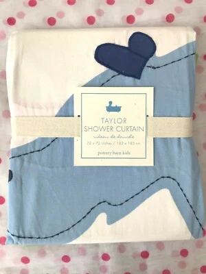 NEW Pottery Barn Kids TAYLOR Jungle Safari Elephant Shower Curtain ~ BATH ~RARE  - Image 1 of 2