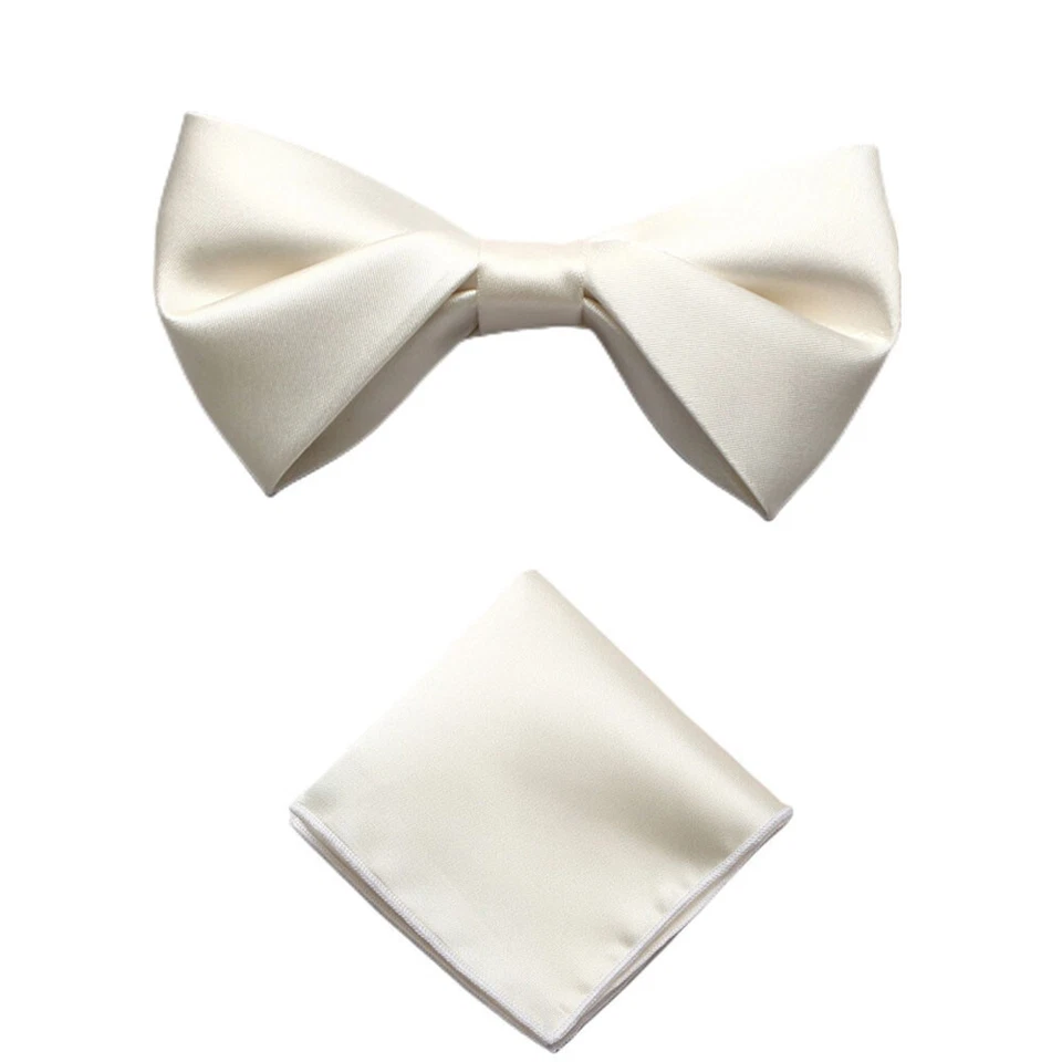 Pañuelo pañuelo de bolsillo con pajarita preatada sólido para hombre LE23017 Foto 1 de 1