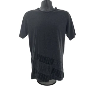 Puma Athletic T-Shirt Men’s Large Dark Grey Short Sleeve Keep You Dry Adult Logo - Imagen 1 de 5