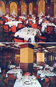 Wilmington Delaware Hotel Dupont Doppelansicht Restaurant Postkarte - Bild 1 von 2