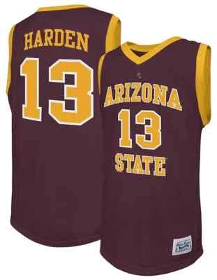 Camiseta deportiva Arizona State Sun Devils James Harden #13 marca retro granate ex alumnos de la NCAA Foto 1 de 3