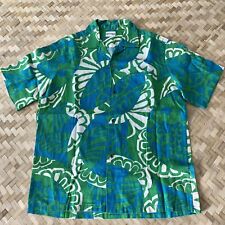 Vintage 60s Hawaiian Shirt Hutspah Men's Small Lei