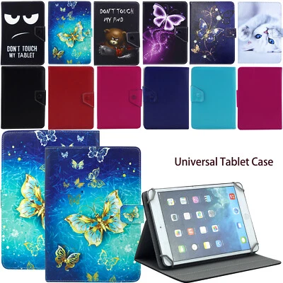 For Universal Android Tablet PC 7" 8" 9" 10" 10.1" Adjustable Leather Case Cover - Image 1 of 4