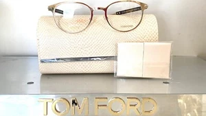 Tom Ford TF5482-028 Eyeglasses Shiny Rose Gold Frames 50-21 NWT #1 - Picture 1 of 7