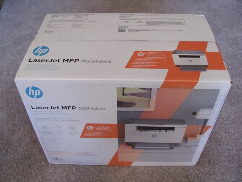 Brand New HP LaserJet M234dwe Wireless Monochrome Laser All-In-One Printer - Image 1 of 1