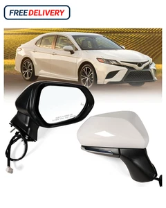 Right Passenger Side Mirror Fits 2018-2024 Toyota Camry with Power Glass, Heated - Picture 1 of 5