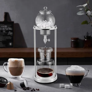 BD-6 Gocciolatore Caffè Ghiacciato Gocciatrice Cold Brew Drip Tower 600ml per 6-8 Persone - Foto 1 di 18