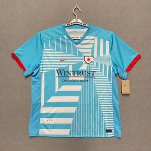Chicago Stars FC Jersey Mens XXL 2XL Light Blue Home Kit Nike Dri FIT NWSL - Picture 1 of 10