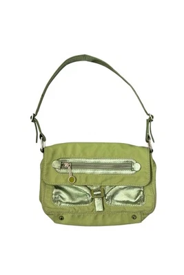 Monedero mini y2k verde y plata marca es Francesco Biasia Foto 1 de 4