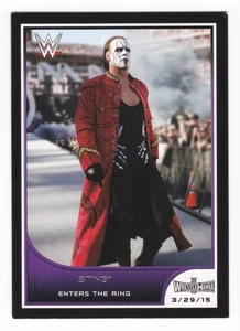 2016 Topps WWE Wrestling Road to WrestleMania #8 Sting Enters the Ring Base Card - Picture 1 of 2