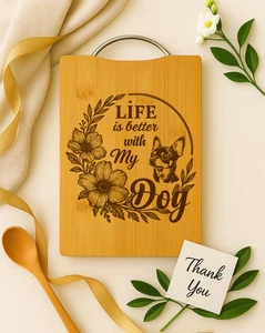 Personalized Engraved Cutting Board Dog Lover Christmas Gift Idea – Chihuahua - Picture 1 of 5