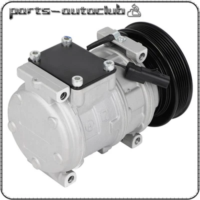 AC Compressor w/ Clutch for Dodge Caravan Jeep Wrangler Plymouth Voyager 96-00 - Image 1 of 4