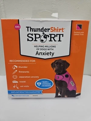 ThunderShirt for Dogs Dog Anxiety Relief Calming Vest Pink XXS - Image 1 of 3