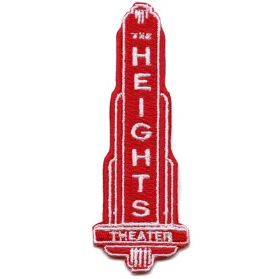 Houston Heights Theater Sign Iron On Embroidered Patch - Image 1 of 2