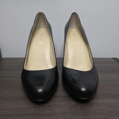 Zapato de mujer Lauren Ralph Lauren Zamora talla 7B negro tacón bomba usado Foto 1 de 4