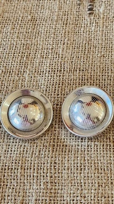 Pendientes de clip redondos grandes firmados por Coro vintage miden 1,51" bonitos  Foto 1 de 4