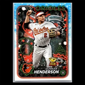 2024 Topps Holiday - #H150 Gunnar Henderson SP Santa Hat Baltimore Orioles - Picture 1 of 2
