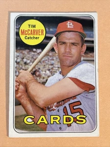 1969 Topps Baseball - #475 Tim McCarver Cardinals EXCELENTE (Set Break) - Imagen 1 de 2
