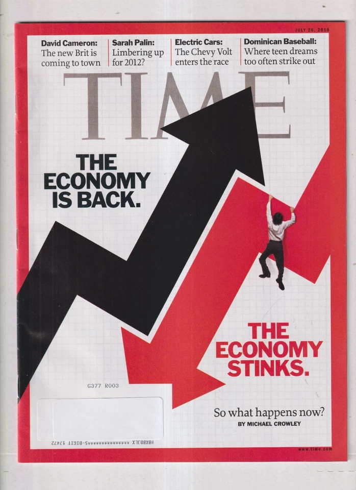Time July 26, 2010 The Economy, David Cameron, Sarah Palin, Electric Cars, Domin - Image 1 of 1