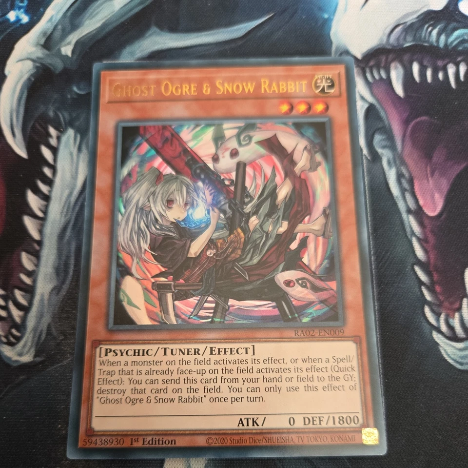 Ghost Ogre & Snow Rabbit DUDE-EN001 Yu-Gi-Oh! Card Ultra Rare 1st Edition - Image 1 of 1