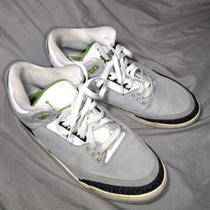 Jordan Retro III 3 Chlorophyll Green Cool Grey Black White Cement Größe 11 US - Bild 1 von 15