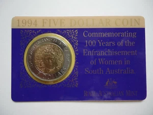 Australian Coin 1994 Bimetalic $5 - Picture 1 of 1