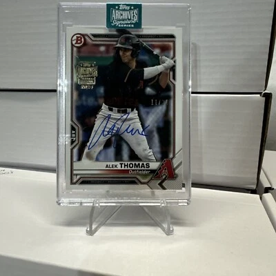 Alek Thomas 2024 TOPPS Archives Signature Series On Card Auto 11/31 Bowman - Image 1 of 2