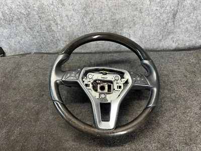 Mercedes W218 Cls63 Cls550 Steering Wheel Leather Wood Pedal Shfit oem - Image 1 of 4