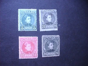 Alfonso XIII de 1901números Edifil 242, 243 y 247 - Imagen 1 de 2
