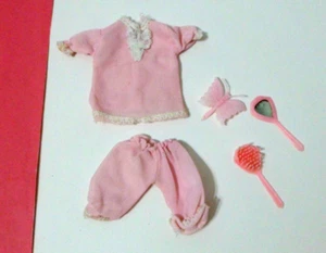 PINK NYLON PAJAMAS CLONE SANDY SKIPPER CORKY GWEN KITTY  doll clothes 9" HK - Picture 1 of 2