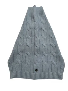 Mungo & Maud Cable Cashmere Dog Pullover in Blue - Picture 1 of 4