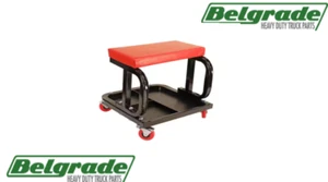 Creeper Seat Red Steel Frame, 2.5in Casters - Foto 1 di 1