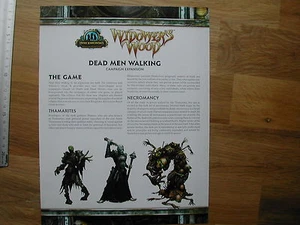DEAD MEN WALKING RULES OF PLAY / WIDOWER'S WOOD PRIVATEER/ WARMACHINE - Imagen 1 de 1