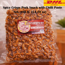 Crispy Pork Mix Chilli Onion GarlicTasty Spicy Thai Food Snack Savory 400g. X2