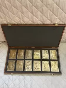 1996 TOPPS Legends Of The 50s Complete Set Bronze Baseball Cards Wood Case Topps - Picture 1 of 9
