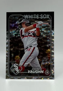 2024 Topps Series 1 ANDREW VAUGHN Silver Crackle Foil #255 Chicago White sox - Picture 1 of 2